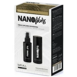 Bifull - Nano Fibras Capilares con Spray de Fijación Fuerte Color Rubio 100 ml + 25 g Bifull - Nano Fibras Capilares con Spray de Fijación Fuerte Color Rubio 100 ml + 25 g