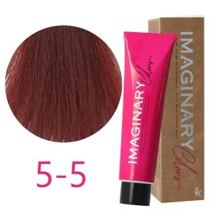 Imaginary Colors - Teinture permanente Rouge et Violet 5-5 Brun Clair Acajou 100 ml Imaginary Colors - Teinture permanente Rouge et Violet 5-5 Brun Clair Acajou 100 ml