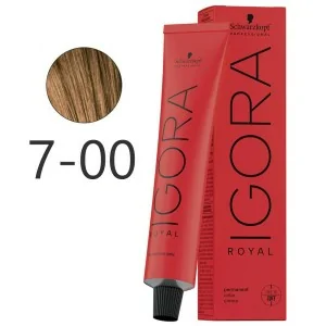 Schwarzkopf - Tinte Permanente Igora Royal 7-00 Rubio Medio Natural Intenso 60 ml Schwarzkopf - Tinte Permanente Igora Royal 7-00 Rubio Medio Natural Intenso 60 ml