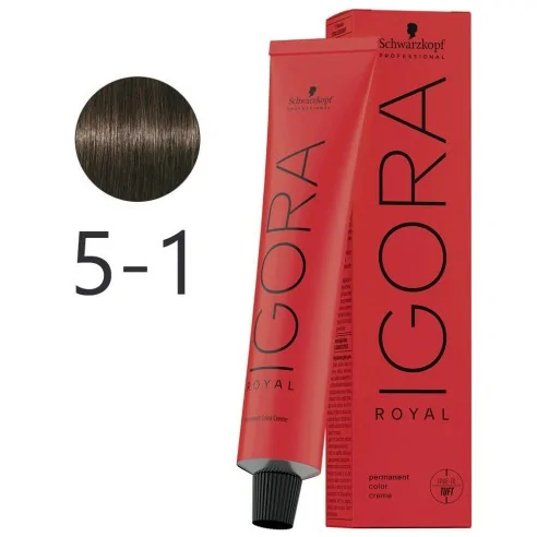 Schwarzkopf - Colorante Permanente Igora Royal 5-1 Frassino Castagno Chiaro 60 ml