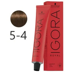 Schwarzkopf - Permanent Dye Igora Royal 5-4 Light Chestnut Beige 60 ml Schwarzkopf - Permanent Dye Igora Royal 5-4 Light Chestnut Beige 60 ml