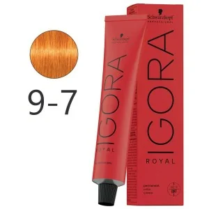Schwarzkopf - Tinte Permanente Igora Royal 9-7 Rubio Muy Claro Cobrizo 60 ml Schwarzkopf - Tinte Permanente Igora Royal 9-7 Rubio Muy Claro Cobrizo 60 ml