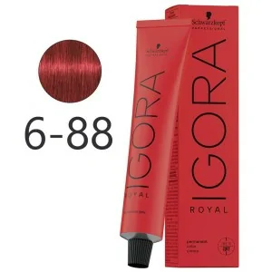 Schwarzkopf - Colorant Permanent Igora Royal 6-88 Blond Foncé Rouge Profond 60 ml Schwarzkopf - Colorant Permanent Igora Royal 6-88 Blond Foncé Rouge Profond 60 ml