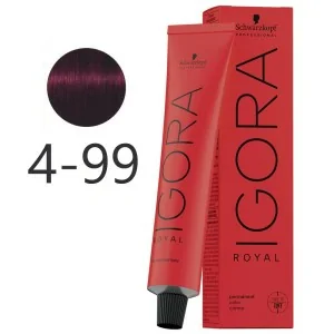 Schwarzkopf - Dauerfarbstoff Igora Royal 4-99 Chestnut Medium Violet Intense 60 ml Schwarzkopf - Dauerfarbstoff Igora Royal 4-99 Chestnut Medium Violet Intense 60 ml