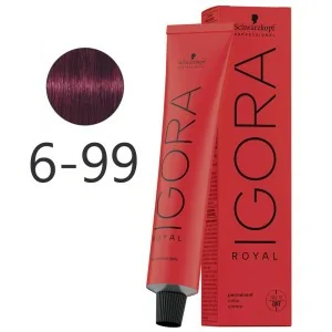 Schwarzkopf - Tinte Permanente Igora Royal 6-99 Rubio Oscuro Violeta Intenso 60 ml Schwarzkopf - Tinte Permanente Igora Royal 6-99 Rubio Oscuro Violeta Intenso 60 ml