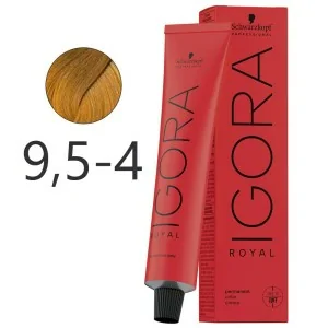 Schwarzkopf - Corante Permanente Igora Royal 9,5-4 Pastel Bege 60 ml Schwarzkopf - Corante Permanente Igora Royal 9,5-4 Pastel Bege 60 ml