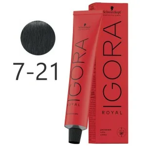 Schwarzkopf - Tintura Permanente Igora Royal 7-21 Bionda Medio Smoke Ash 60 ml Schwarzkopf - Tintura Permanente Igora Royal 7-21 Bionda Medio Smoke Ash 60 ml