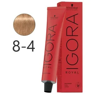 Schwarzkopf - Tinte Permanente Igora Royal 8-4 Rubio Claro Beige 60 ml Schwarzkopf - Tinte Permanente Igora Royal 8-4 Rubio Claro Beige 60 ml