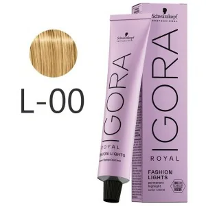 Schwarzkopf - Tinte Igora Royal Fashion Lights L-00 Natural Intenso 60 ml Schwarzkopf - Tinte Igora Royal Fashion Lights L-00 Natural Intenso 60 ml