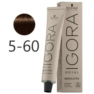Schwarzkopf - Tinte Igora Royal Absolutes 5-60 Castaño Claro Marrón Natural 60 ml Schwarzkopf - Tinte Igora Royal Absolutes 5-60 Castaño Claro Marrón Natural 60 ml