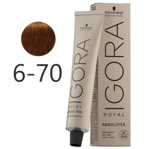 Schwarzkopf - Tinte Igora Royal Absolutes 6-70 Rubio Oscuro Cobrizo Natural 60 ml Schwarzkopf - Tinte Igora Royal Absolutes 6-70 Rubio Oscuro Cobrizo Natural 60 ml