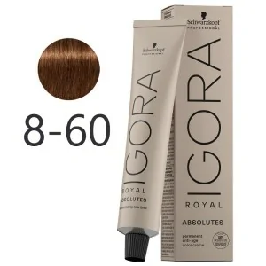 Schwarzkopf - Tinte Igora Royal Absolutes 8-60 Rubio Claro Marrón Natural 60 ml Schwarzkopf - Tinte Igora Royal Absolutes 8-60 Rubio Claro Marrón Natural 60 ml