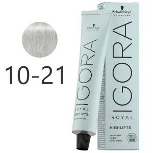 Schwarzkopf - Igora Royal Highlifts 10-21 Blonde Platinum Smoke Ash 60 ml Schwarzkopf - Igora Royal Highlifts 10-21 Blonde Platinum Smoke Ash 60 ml
