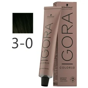 Schwarzkopf - Tinte Igora Color10 3-0 Castaño Oscuro Natural 60 ml Schwarzkopf - Tinte Igora Color10 3-0 Castaño Oscuro Natural 60 ml