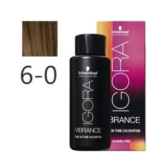 Schwarzkopf - Tonalizador Igora Vibrance 6-0 Rubio Oscuro Natural 60 ml Schwarzkopf - Tonalizador Igora Vibrance 6-0 Rubio Oscuro Natural 60 ml