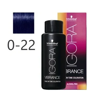 Schwarzkopf - Tonalizador Igora Vibrance 0-22 Concentrado Ceniza 60 ml Schwarzkopf - Tonalizador Igora Vibrance 0-22 Concentrado Ceniza 60 ml