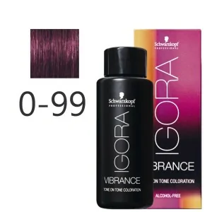 Schwarzkopf - Tonalizador Igora Vibrance 0-99 Concentrado Violeta 60 ml Schwarzkopf - Tonalizador Igora Vibrance 0-99 Concentrado Violeta 60 ml