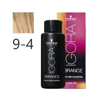 Schwarzkopf - Tonalizador Igora Vibrance 9-4 Rubio Muy Claro Beige 60 ml Schwarzkopf - Tonalizador Igora Vibrance 9-4 Rubio Muy Claro Beige 60 ml
