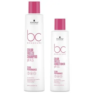 Schwarzkopf - Pack BC Bonacure Clean Color Freeze Champú 250 ml + Acondicionador 200 ml Schwarzkopf - Pack BC Bonacure Clean Color Freeze Champú 250 ml + Acondicionador 200 ml