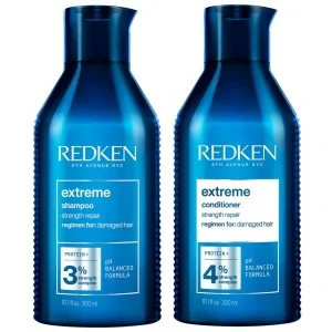 Redken - Pack Fortificante Extreme Champú 300 ml + Acondicionador 300 ml Redken - Pack Fortificante Extreme Champú 300 ml + Acondicionador 300 ml