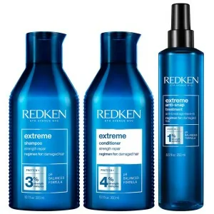 Redken - Fortifying Pack Extreme Shampoo 300 ml + Conditioner 300 ml + Anti-Snap 250 ml Redken - Fortifying Pack Extreme Shampoo 300 ml + Conditioner 300 ml + Anti-Snap 250 ml