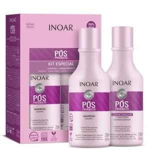 Inoar - Pack Post-Alisado Pós Progress Champú 250 ml + Acondionador 250 ml Inoar - Pack Post-Alisado Pós Progress Champú 250 ml + Acondionador 250 ml