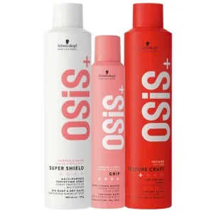 Schwarzkopf - Pack Osis+ Super Shield 300 ml + Grip 200 ml + Texture Craft 300 ml Schwarzkopf - Pack Osis+ Super Shield 300 ml + Grip 200 ml + Texture Craft 300 ml