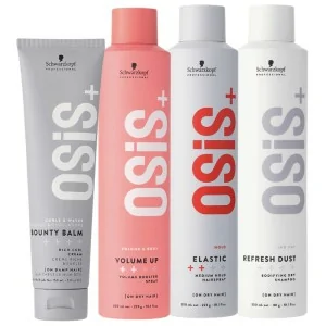 Schwarzkopf - Osis+ Pack Bounty Balm 150 ml + Volume Up 300 ml + Elastic 300 ml + Refresh Dust 300 ml Schwarzkopf - Osis+ Pack Bounty Balm 150 ml + Volume Up 300 ml + Elastic 300 ml + Refresh Dust 300 ml
