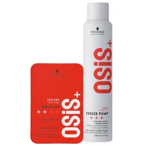 Schwarzkopf - Osis+ Pack Mess Up 100 ml + Freeze Pump 200 ml Schwarzkopf - Osis+ Pack Mess Up 100 ml + Freeze Pump 200 ml