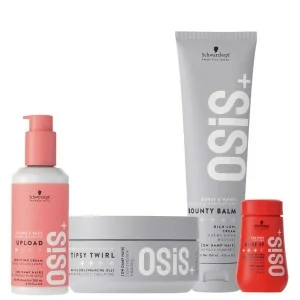 Schwarzkopf - Osis+ Pack Upload 200 ml + Tipsy Twirl 300 ml + Bounty Balm 150 ml + Dust It 10 g Schwarzkopf - Osis+ Pack Upload 200 ml + Tipsy Twirl 300 ml + Bounty Balm 150 ml + Dust It 10 g