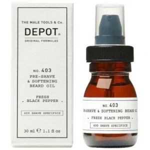 Depot - no. 403 Pre-Shave & Softening Beard Oil Fresh Black Pepper 30 ml Depot - no. 403 Pre-Shave & Softening Beard Oil Fresh Black Pepper 30 ml