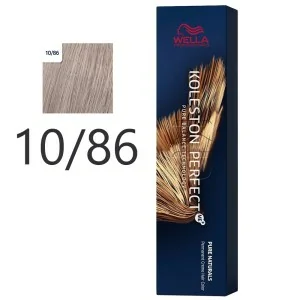 Wella - Crema Permanente Koleston PerfectMe+ 10/86 Rubio Platino Perla Violeta 60 ml Wella - Crema Permanente Koleston PerfectMe+ 10/86 Rubio Platino Perla Violeta 60 ml