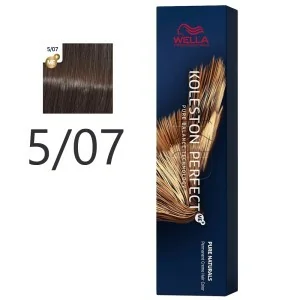 Wella - Permanent Creme Colour Koleston PerfectMe+ 5/07 Light Brown Natural Sand 60 ml Wella - Permanent Creme Colour Koleston PerfectMe+ 5/07 Light Brown Natural Sand 60 ml