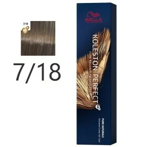 Wella - Permanent Creme Colour Koleston PerfectMe+ 7/18 Medium Blonde Ash Pearl 60 ml Wella - Permanent Creme Colour Koleston PerfectMe+ 7/18 Medium Blonde Ash Pearl 60 ml