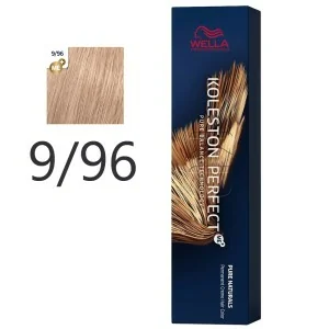 Wella - Crema Permanente Koleston PerfectMe+ 9/96 Rubio Muy Claro Cendre Violeta 60 ml Wella - Crema Permanente Koleston PerfectMe+ 9/96 Rubio Muy Claro Cendre Violeta 60 ml