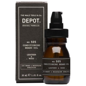 Depot - no. 505 Conditioning Beard Oil Leather & Wood 30 ml Depot - no. 505 Conditioning Beard Oil Leather & Wood 30 ml
