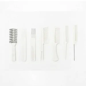 set de 7 peines gea white - bifull set de 7 peines gea white - bifull